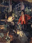 Konstantin Korovin Near the window oil on canvas
